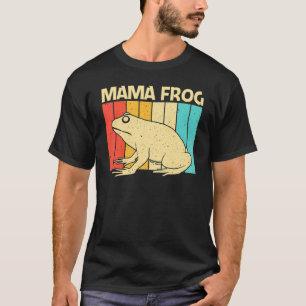 Schattige kikker voor vrouwen Moeder pad vanger hu T-shirt
