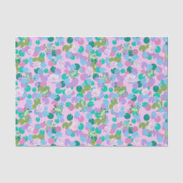 Schattige kikkerkunsttissuepapier met roze achterg tissuepapier