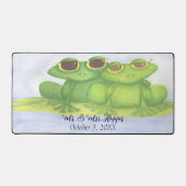 Schattige kikkerliefhebbers bureaumat (Voorkant)