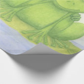 Schattige kikkerliefhebbers cadeaupapier (Hoek)