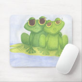 Schattige kikkerliefhebbers muismat (Met muis)