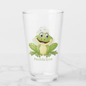 schattige kikkerliefhebbers noemen Glass Glas (Achterkant)