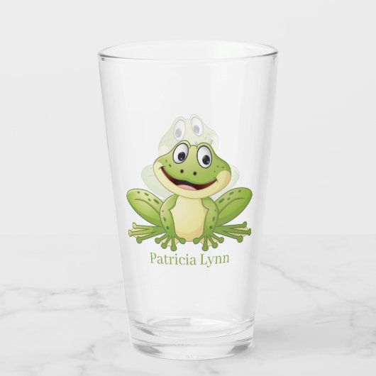 schattige kikkerliefhebbers noemen Glass Glas (Achterkant)