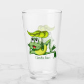 schattige kikkerliefhebbers noemen Glass Glas (Achterkant)