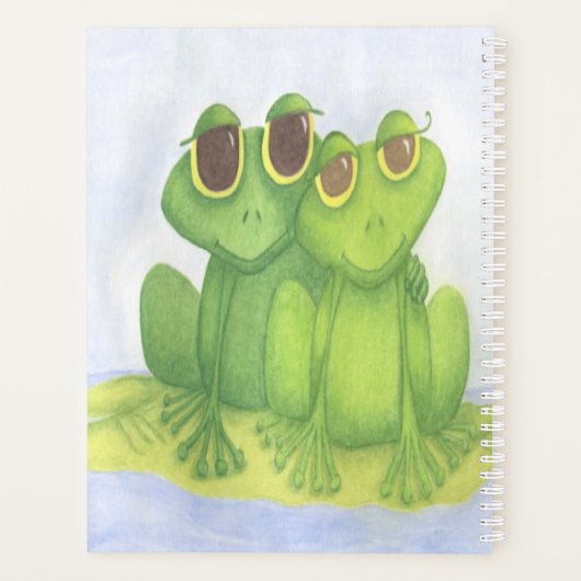 Schattige kikkerliefhebbers planner (Achterkant)