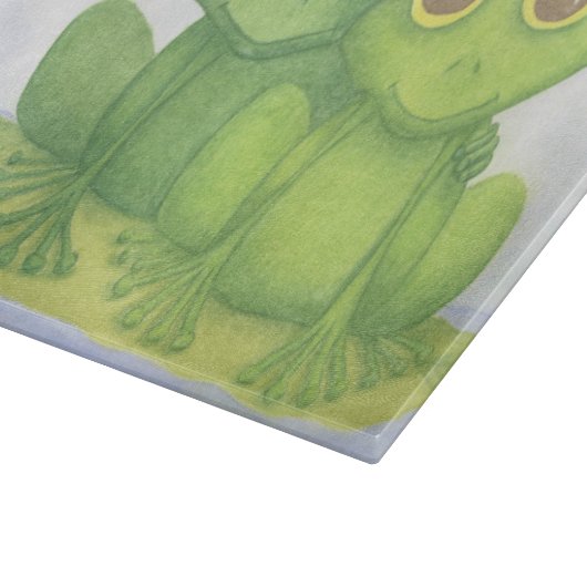 Schattige kikkerliefhebbers snijplank (Hoek)