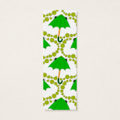 Schattige kikkerparaplu hart en stip Bladwijzer Mini Visitekaartjes (Achterkant)