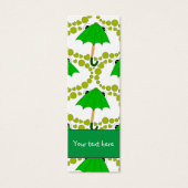 Schattige kikkerparaplu hart en stip Bladwijzer Mini Visitekaartjes (Voorkant)