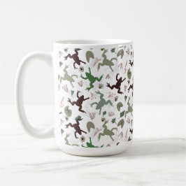 Schattige Kikkers Natuur Bloemmotief Koffiemok