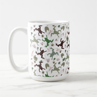 Schattige Kikkers Natuur Bloemmotief Koffiemok