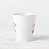 Schattige kikkers voor jongens Latte Mok (Voorkant)
