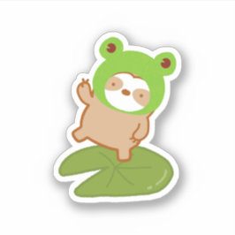 Schattige Kikkerslooth Sticker