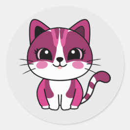 schattige kikkertegel ronde sticker