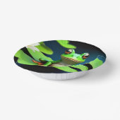 Schattige kikkerverjaardag papieren kommen (Gebogen)