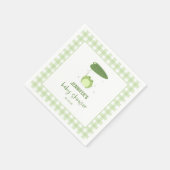 Schattige kikkervisje Baby shower Servet (Hoek)