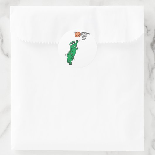 schattige kikkikkermand ronde sticker (Tas)