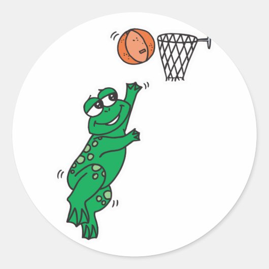 schattige kikkikkermand ronde sticker (Voorkant)