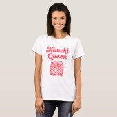 Schattige Kimchi Grappig Koreaans Eten Roze Pot T-shirt (Voorkant volledig)