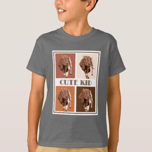 Schattige Kind - Block Art T-shirt (Voorkant)