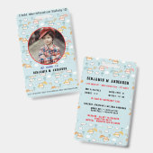 Schattige Kind Cat Kleurrijke Aangepaste Foto Kind Badge (Voor- en achterkant)