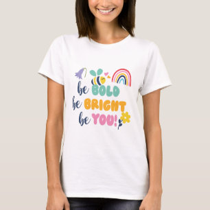 Schattige kind citeert koopwaar t-shirt