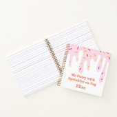 Schattige Kind Dagboek Sprinkle Ice Cream Drips No Notitieboek (Binnen)