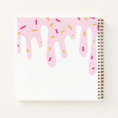 Schattige Kind Dagboek Sprinkle Ice Cream Drips No Notitieboek (Achterkant)