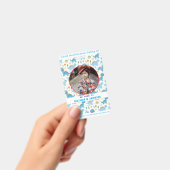 Schattige Kind Dinosaur Kleurrijke Aangepaste Foto Badge (Handheld)