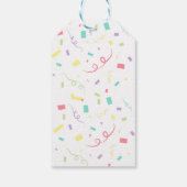 Schattige kind dinosaurus scooter truck Verjaardag Cadeaulabel (Achterkant)