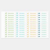 Schattige Kind dinosaurussen strijken op Labels (Vel)