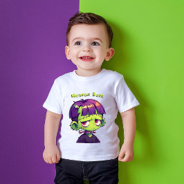 Schattige Kind Frankenstein Halloween T-shirt