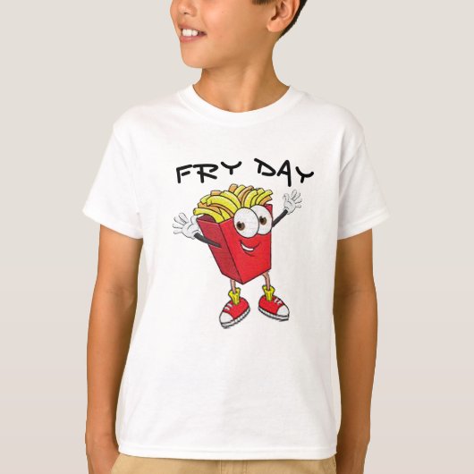 Schattige Kind Happy Friday TGIF Funny T-shirt ont (Voorkant)