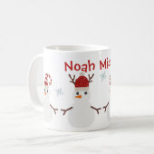 Schattige Kind Kerst Gepersonaliseerde Mok (Voorkant links)