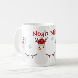 Schattige Kind Kerst Gepersonaliseerde Mok