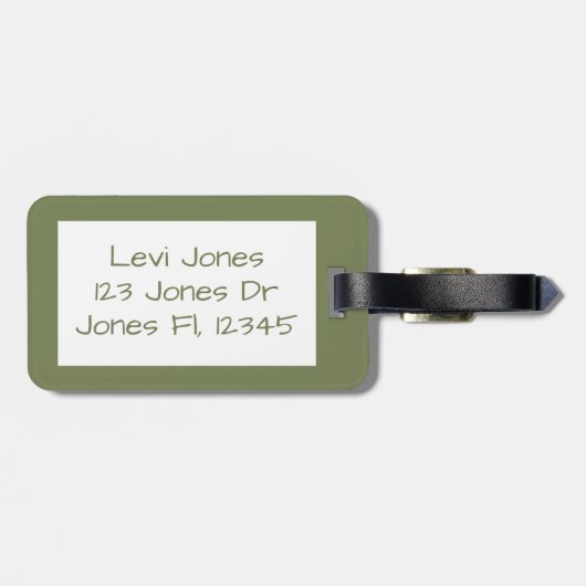 Schattige kind met koffer kind bagagelabel (Achterkant horizontaal)