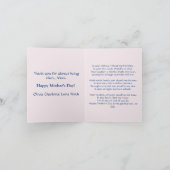 Schattige Kind met Mam in Swing Hydrangea Moederda Feestdagen Kaart (Binnen)