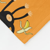 Schattige Kind Monkey Fleece Deken (Hoek)