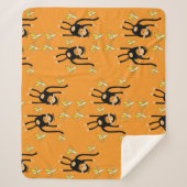 Schattige Kind Monkey Sherpa Deken (Voorkant)