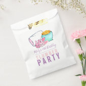 Schattige kind Sleepover Slumber Party Favor Bag Bedankzakje (Gezegeld)