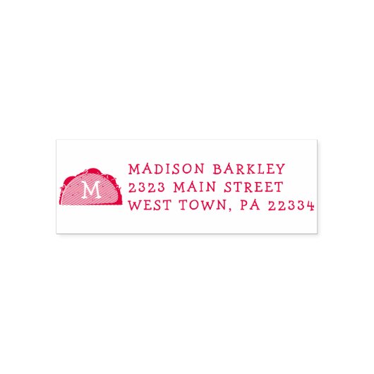 Schattige Kind van Taco Zelfinktende Stempel (Design)