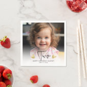 Schattige Kind verjaardagsfeestje aangepaste foto Servet (Insitu)