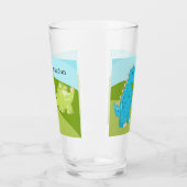 schattige kinder dinosaurus: Glass Glas (Links)