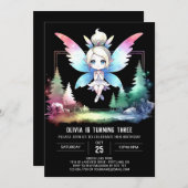 Schattige Kinder feeënverjaardag Kaart (Voorkant / Achterkant)