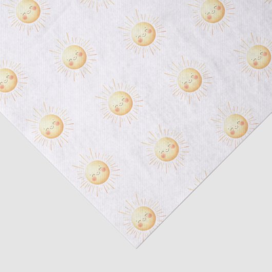 Schattige Kinder Geel Zonneschijn 10lb Weefseldocu Tissuepapier (Detail)