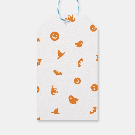 Schattige Kinder Halloween Kostuum Party Dank u Cadeaulabel (Achterkant)