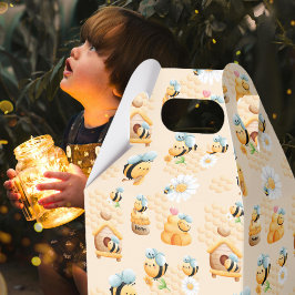 Schattige Kinder honingbijenpatroon Bedankdoosjes