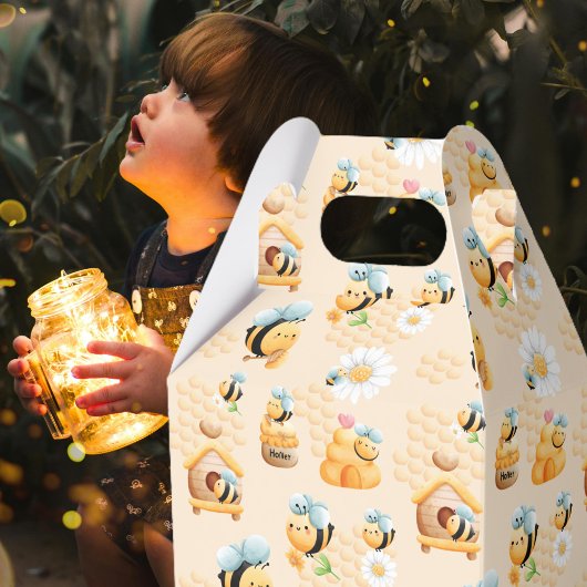 Schattige Kinder honingbijenpatroon Bedankdoosjes