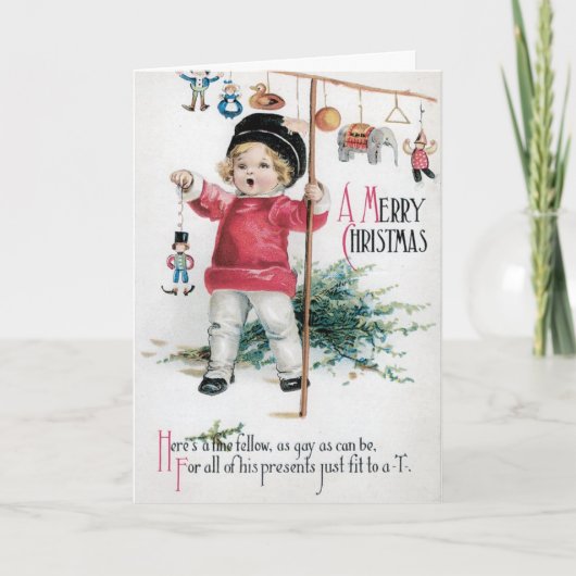 Schattige Kinder kerst Kaart (Voorkant)