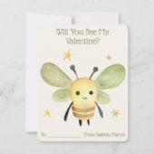 Schattige Kinder klaslokaal wordt je mijn Valentij Feestdagenkaart (Voorkant)