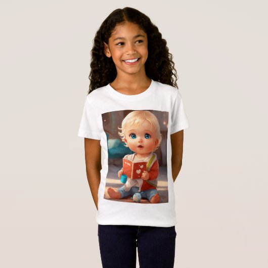 Schattige kinder ontwerp t-shirt (Voorkant volledig)